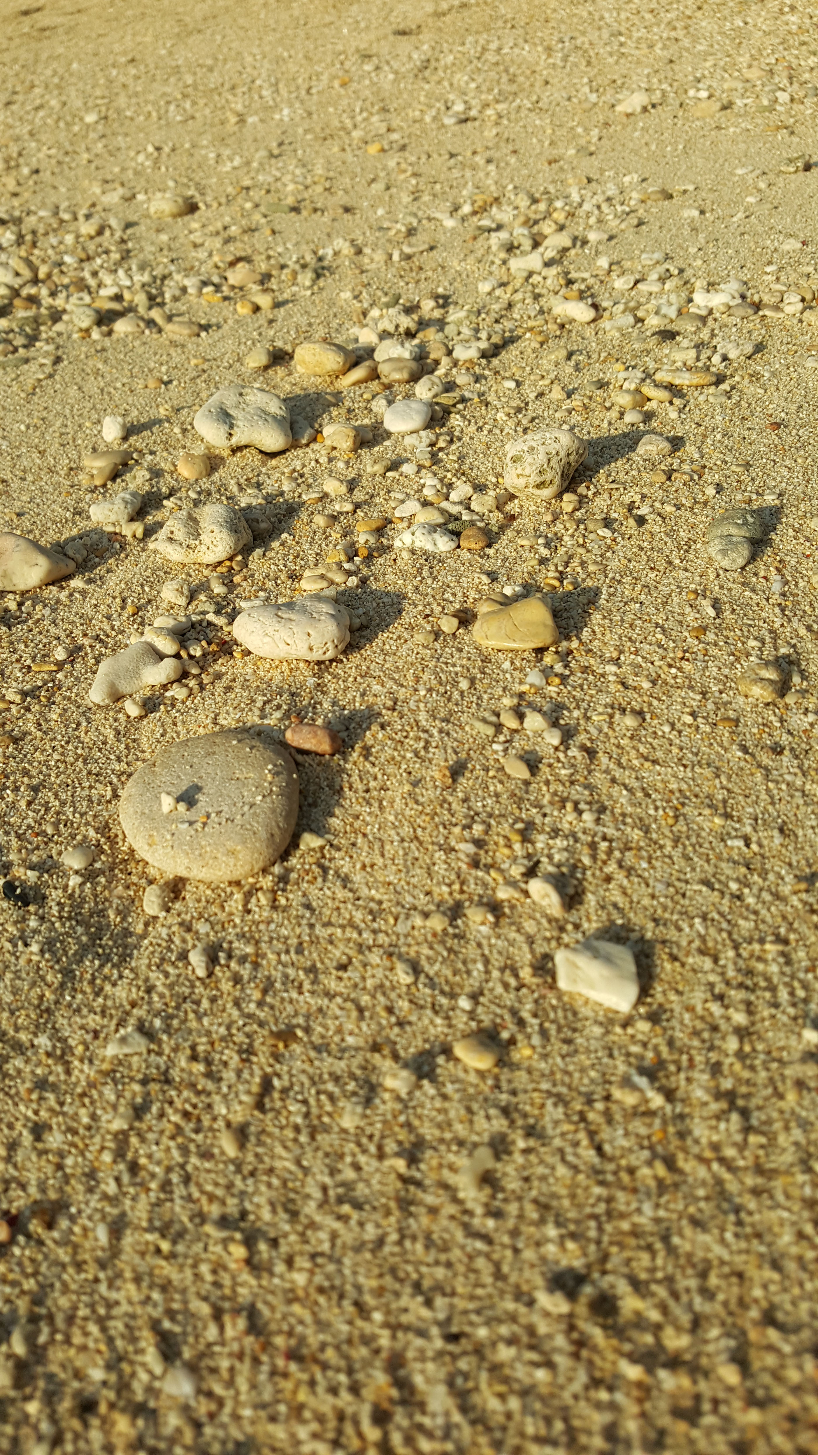 Small stones on the beach