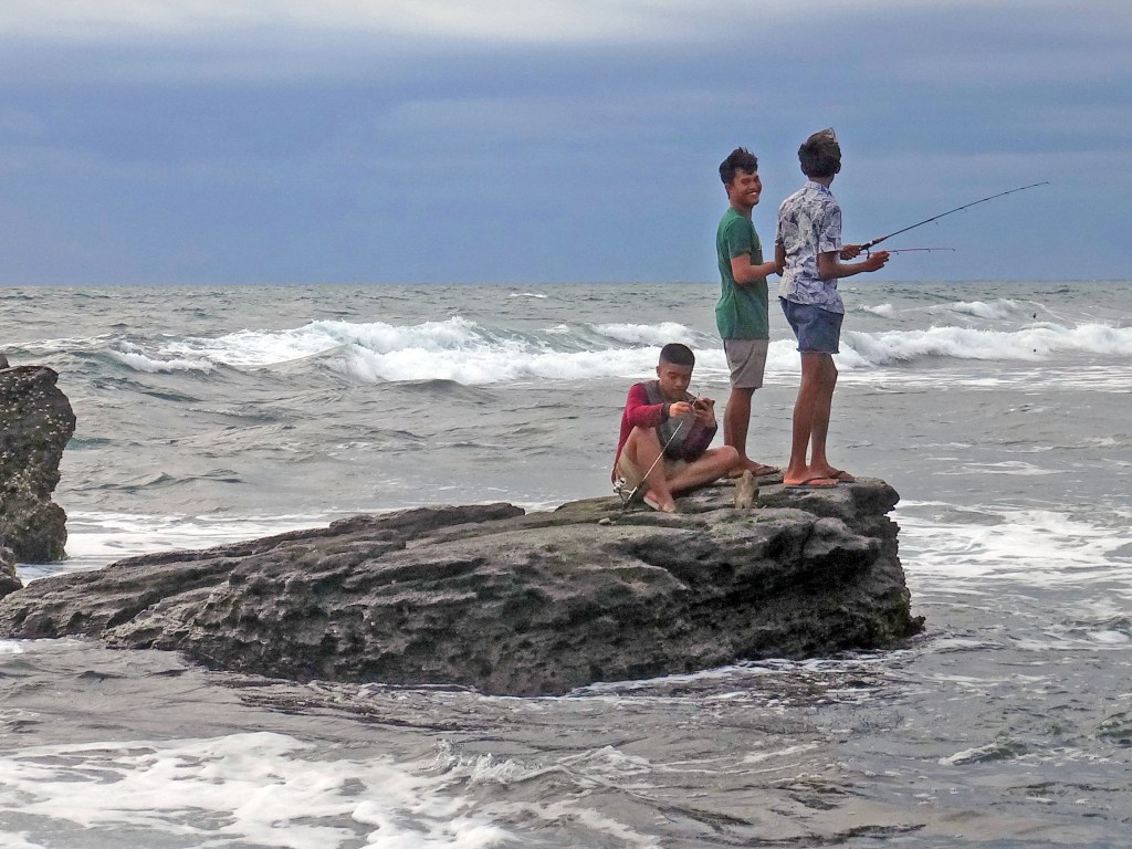 Fishermen enjoying themselve