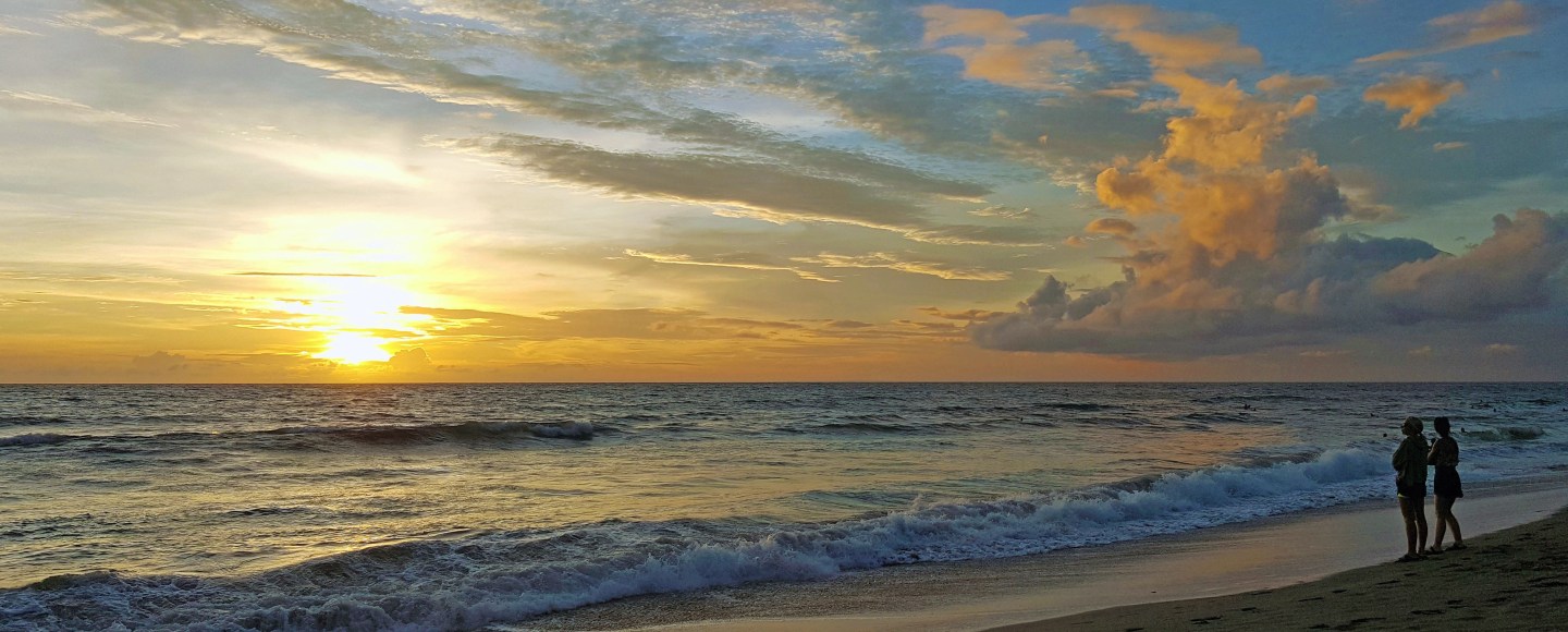 Sunset in Canggu on Bali, Indonesia