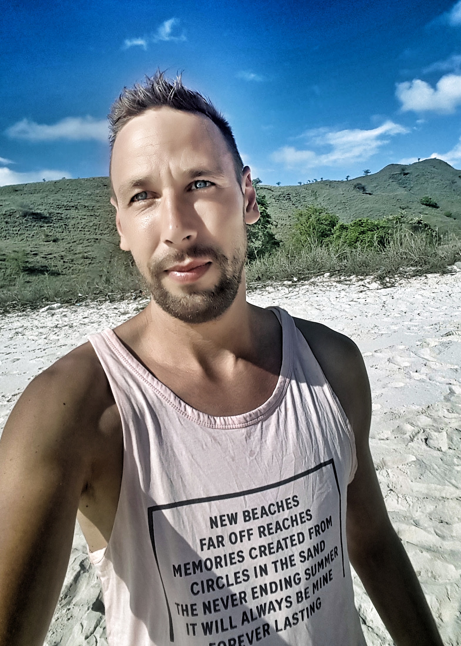 Pink at Pink Beach, Komodo, Indonesia