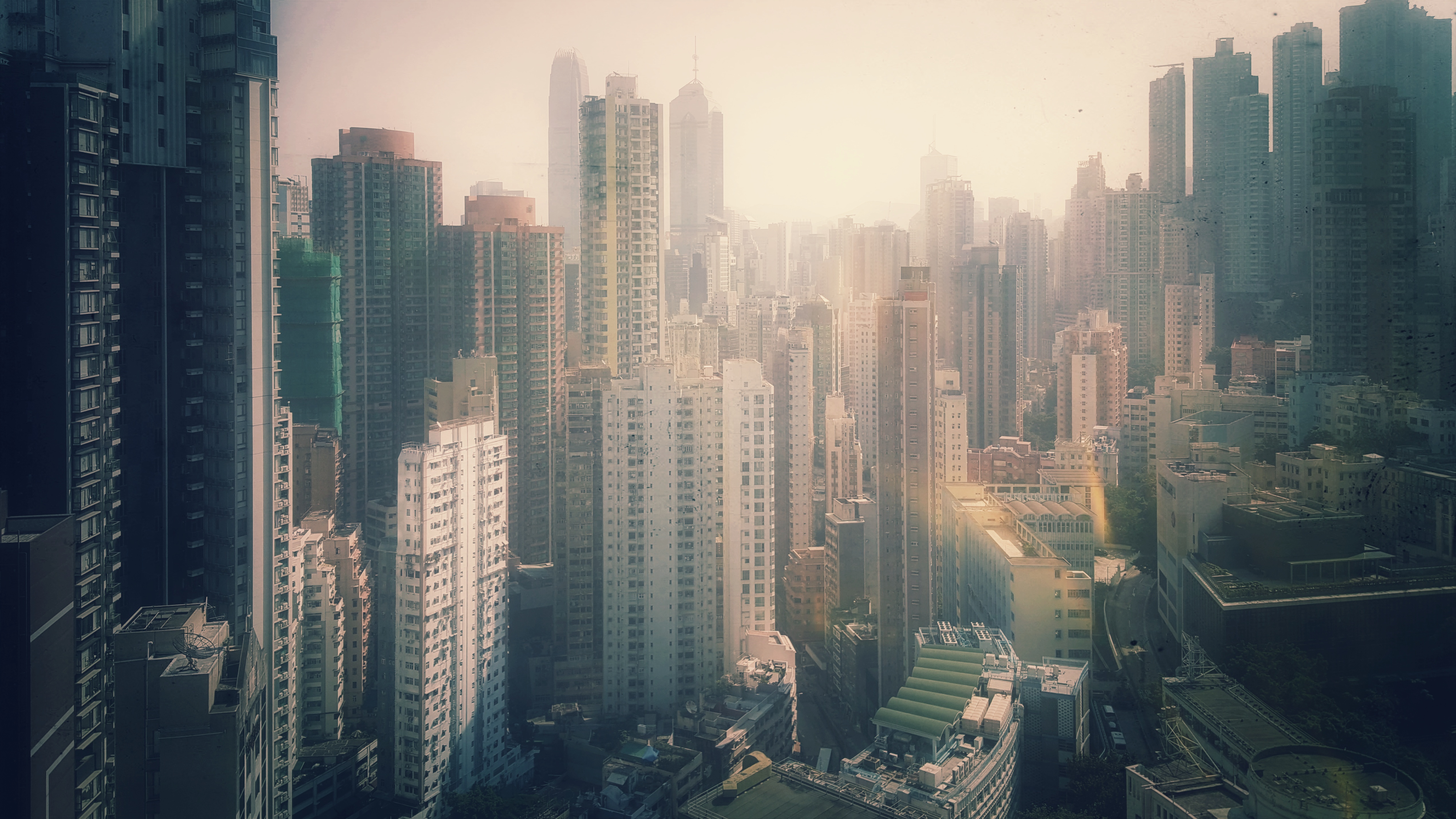 Skyscrapers of Hongkong Island