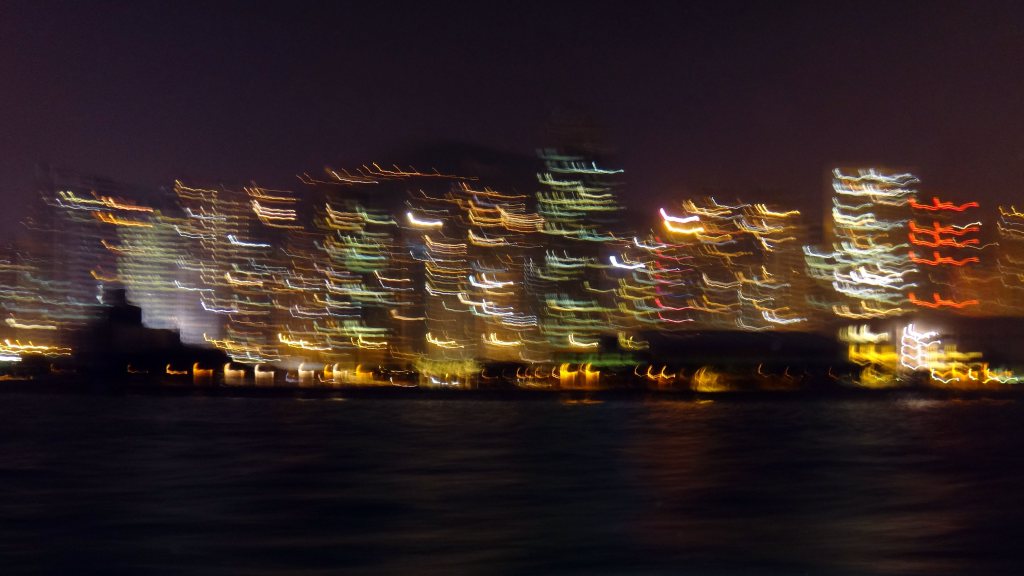 Big city lights Hongkong Island