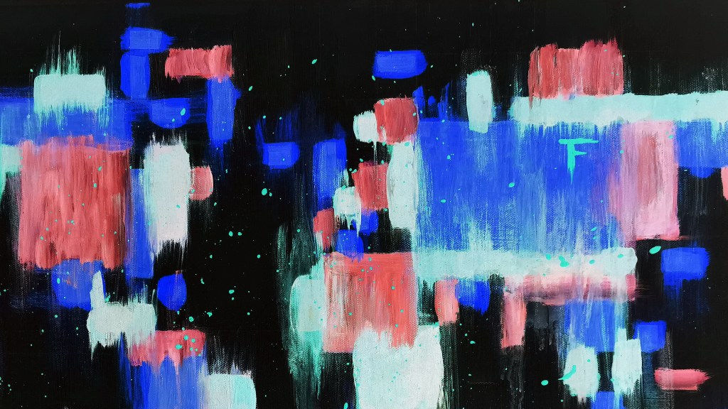 painting "cARTography" (inverse), acrylic on canvas, Munich 2019