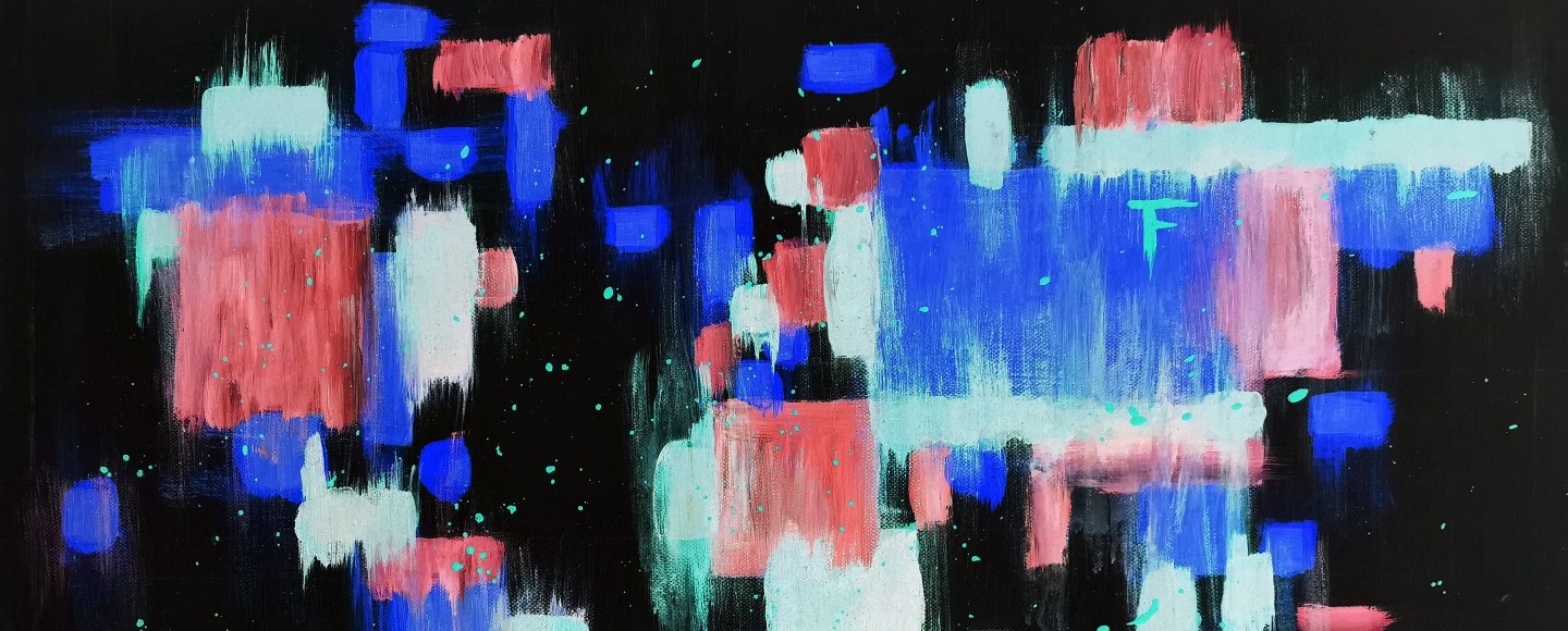 painting "cARTography" (inverse), acrylic on canvas, Munich 2019