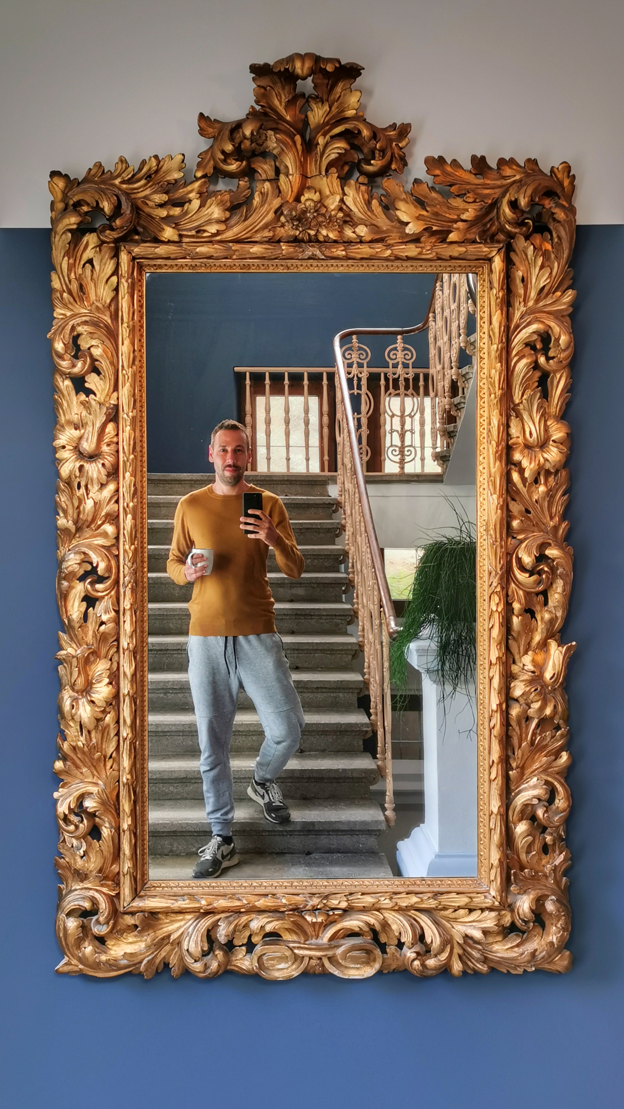 Impressive mirror inside Haus Schider, Bad Gastein