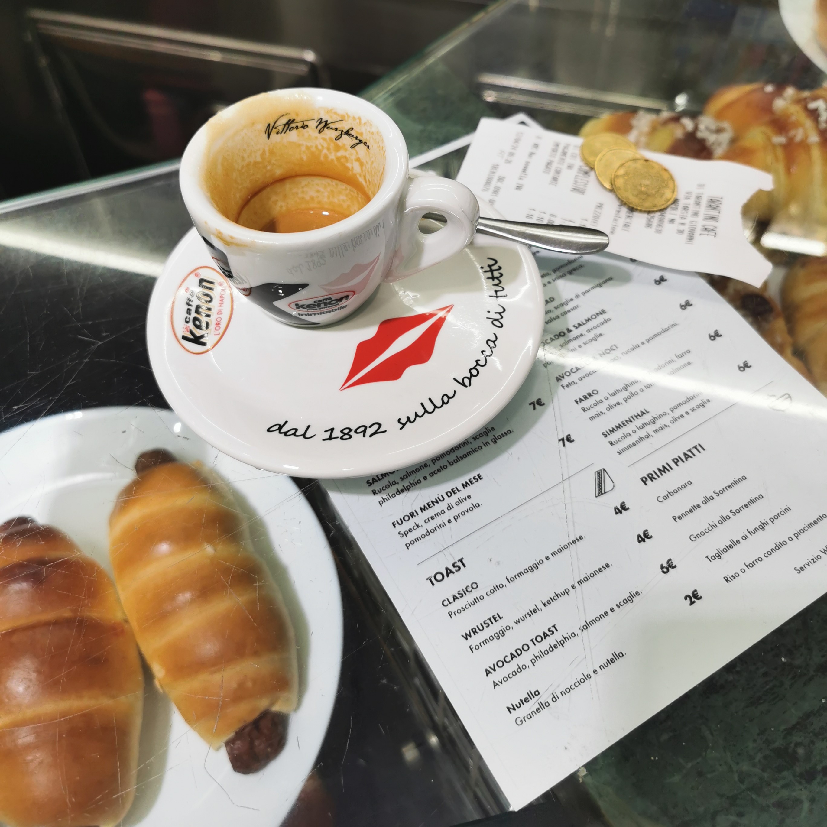 A lovely espresso at the café